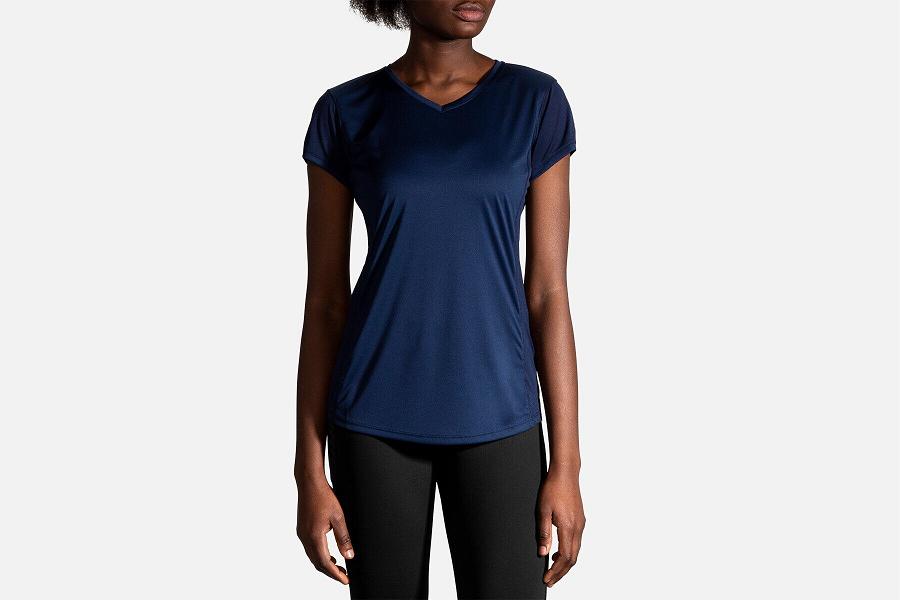 Brooks Stealth Women Running Clothes & Running Shirt Blue EAF815247